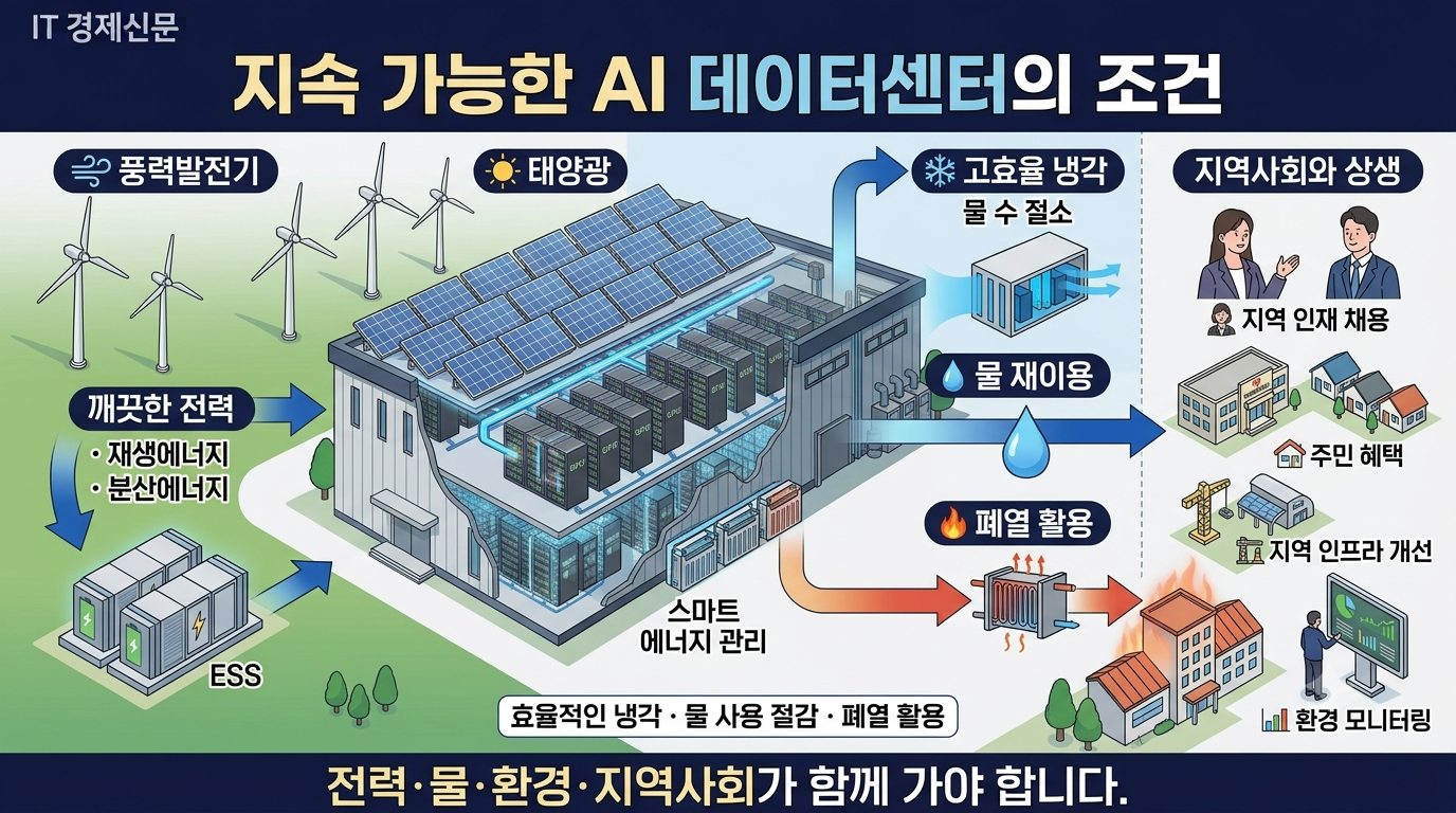 지속 가능한 AI 데이터센터와 전력·물·환경을 연결한 인프라